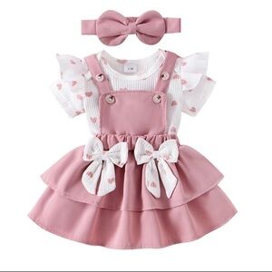 Adobabirl baby girl romper dress size 3-6 months